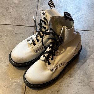 Dr. Martens White Combat Boots 8/39